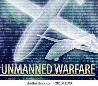 Abstract Background Digital Collage Concept Illustration Unmanned Warfare Drone