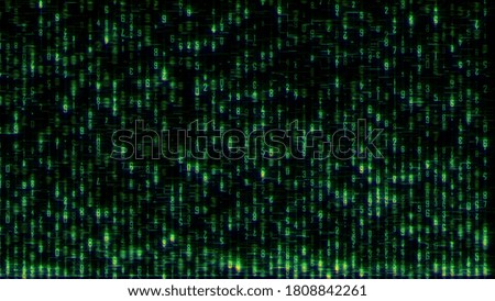Abstract background, digital data matrix light illustration