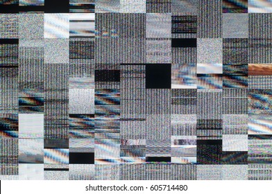 Abstract Background Of A Digital Glitch./ Digital Glitch