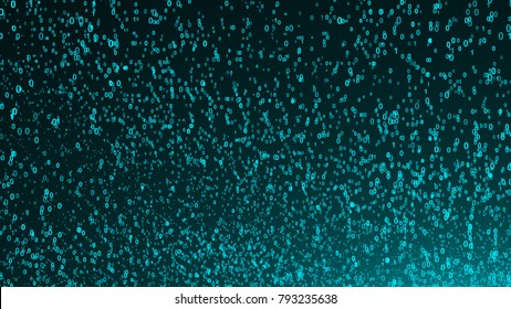 Abstract background with digital numbers. 3d rendering.
