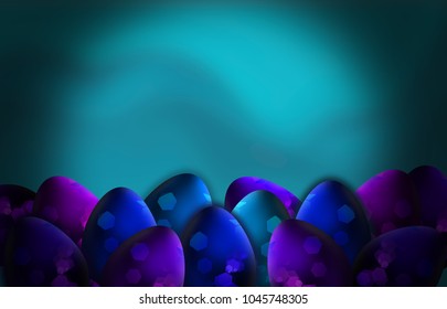 abstract background of easter eggs