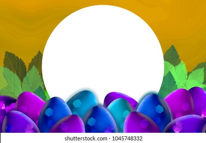abstract background of easter eggs