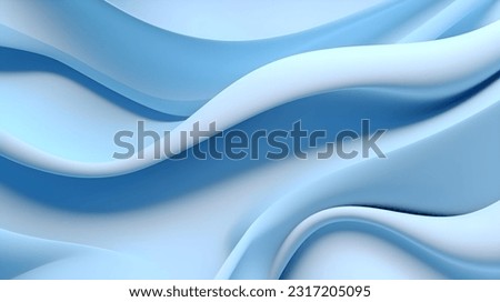 Abstract Background with elegant dynamic Waves in light blue Colors
