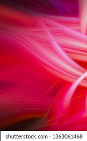Abstract background element. Dynamic pink curves ands blurs pattern. Vertical illustration.