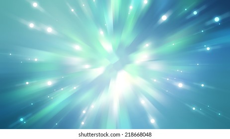 abstract background. explosion of blue lights background.