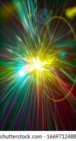 abstract background. explosion star on multicolored. illustration beautiful.