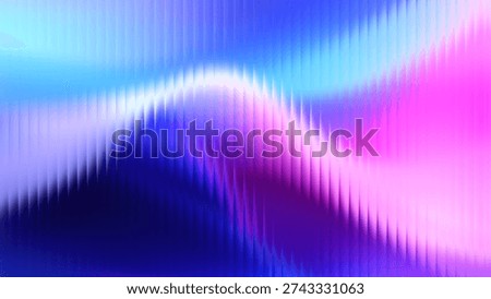 Abstract background featuring a flowing, wavy pattern with vertical lines. The color palette is dominated by blues and purples with lighter highlights, creating a smooth, vibrant, and modern aesthetic.