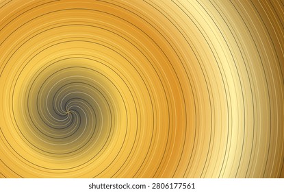 Abstract background featuring golden lines in a spiral pattern, creating a luxurious and mesmerizing visual effect, ideal for elegant design.