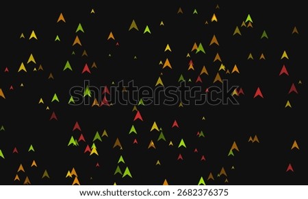 An abstract background featuring a multitude of arrow shapes scattered across