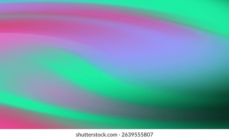 Abstract background featuring a smooth blend of green, pink, and purple hues with swirling gradient effects, creating a vibrant design