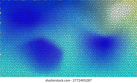 An abstract background featuring a smooth gradient of blue and yellow with blurred, indistinct shapes.