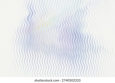 An abstract background featuring vertical, repeating wavy lines with a subtle, grainy texture. The color palette is dominated by very light blues and hints of pale violet and white, creating a delicat