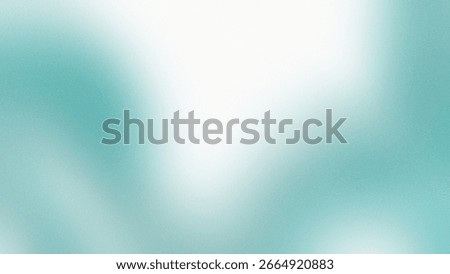 abstract background featuring very soft teal and white color combination. grainy texture that is trending in digital design is often used in presentations, graphic design, websites, or digital devices