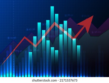 Abstract Background Financial Graph Pattern Trading Stock Illustration 