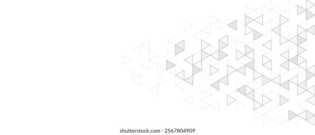 Abstract background with a geometric pattern of triangle shapes. Graphic design element