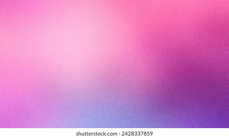 Abstract background with a gradient from lilac to pink with a grainy effect. Grainy gradients style, vintage noise, abstract background