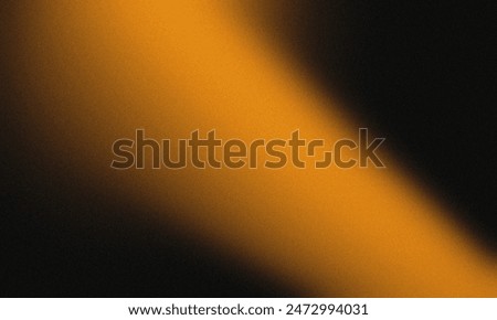 Abstract background with grainy texture featuring a diagonal light beam fading on dark orange background