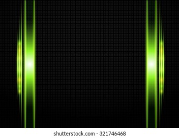 Abstract background with green rays