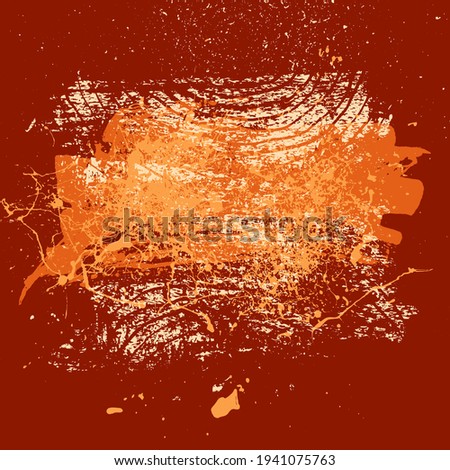 Similar – Wall with layers of red, orange and white paint weathered by the sun