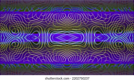 Abstract Background Illusionary Art. Flowing Trippy Mandala. Hypnotic Flight For Web, Tv Show.