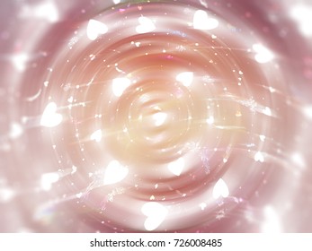 abstract background illustration digital with brilliant orange circles. - Shutterstock ID 726008485