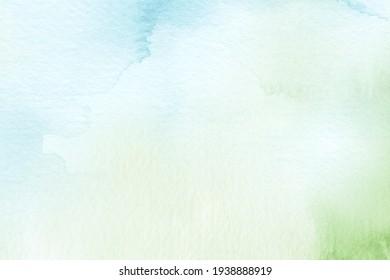 Abstract Background  Illustration In Watercolor Blue And Green