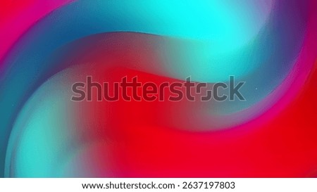 Abstract background image featuring a dynamic interplay of flowing, curved shapes in vibrant shades of red, blue, and turquoise.  