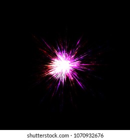 Abstract Background. Light Burst. Explosion of rays of light. Graphic illustration.
