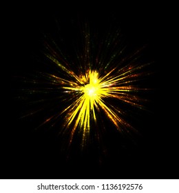 Abstract Background. Light Burst. Explosion of rays of light. Graphic illustration.