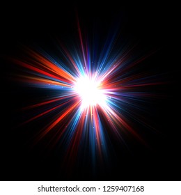 Abstract Background. Light Burst. Explosion of rays of light. Graphic illustration.