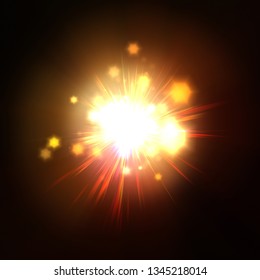 Abstract Background. Light Burst. Explosion of rays of light. Graphic illustration.