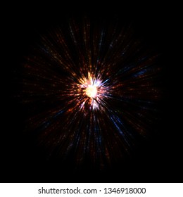 Abstract Background. Light Burst. Explosion of rays of light. Graphic illustration.