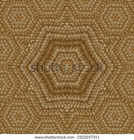 Abstract background like hemp string or linen cord. Hand made woven carpet or basket.