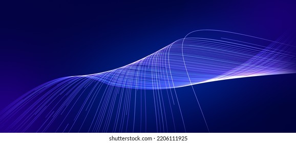 Abstract Background Of Lines Or Fibers Connection With Copy Or Design Space. Bid Data Or Block Chain Concept.