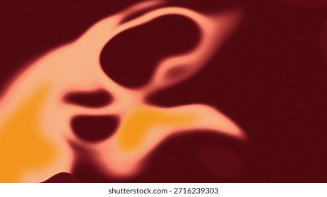 abstract background with a liquid theme, dominated by red, orange,