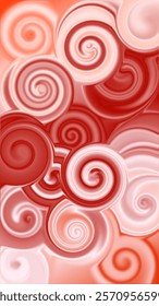 abstract background with a lollipop-like pattern showing pink orange red brownish colors 