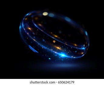 Abstract background. luminous swirl. Elegant glowing circle. Bright spiral. Glow ribbon. Empty space. Sparkling particle. Space tunnel. Glossy orbit. Colorful ellipse. Glint galaxy. Oval stage