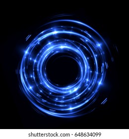 Abstract Neon Background Luminous Swirling Glowing Stock Illustration ...