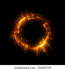 Abstract background. luminous swirling. Elegant glowing circle. Big data cloud. Light ring.Sparking particle. Space tunnel. Colorful ellipse. Glint sphere. Bright border. Magic portal. Energy ball. 