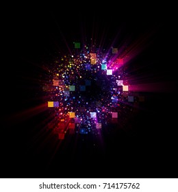 Abstract background. luminous swirling. Elegant glowing circle. Bright cloud. Radial rays. FireworksSparking particle. Space tunnel. Colorful ellipse. Glint sphere. Glow galaxy. Magic portal