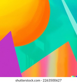 The abstract background is a mesmerizing blend of vibrant colors that seamlessly merge and blend into each other. 
