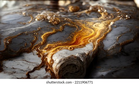 Abstract Background. Mixing Acrylic Paint Liquid Paint. Texture Marble. 3D Render. Raster Illustration.