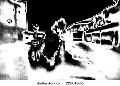 Abstract background. Monochrome texture. Image includes a effect the black and white tones.