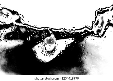 Abstract background. Monochrome texture. Image includes a effect the black and white tones.