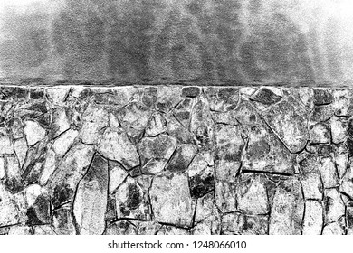 Abstract background. Monochrome texture. Image includes a effect the black and white tones.