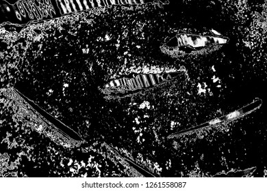 Abstract background. Monochrome texture. Image includes a effect the black and white tones.