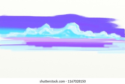 Abstract background with mountains