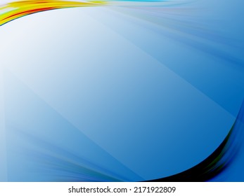 Abstract Background, Multi Color, Similar To The Water Above Is A Rainbow, Dark Blue Seabed.