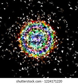 Abstract background multicolor geometric poligonal.