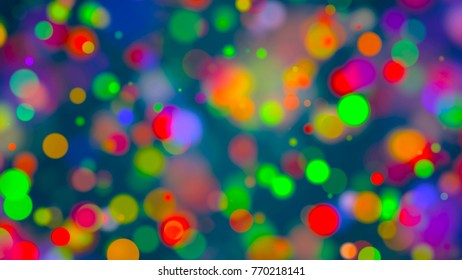 Abstract background with multicolored bokeh. 3d rendering